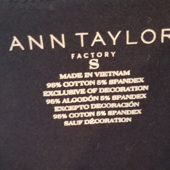 Ann Taylor Factory Cami Navy Small - Picture 5 of 6